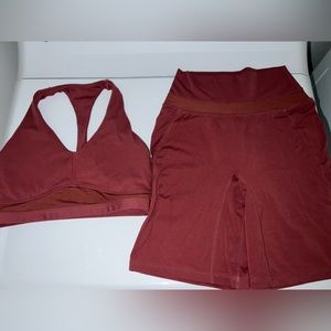 Maroon/pinkish  Alphalete Alphalux set
